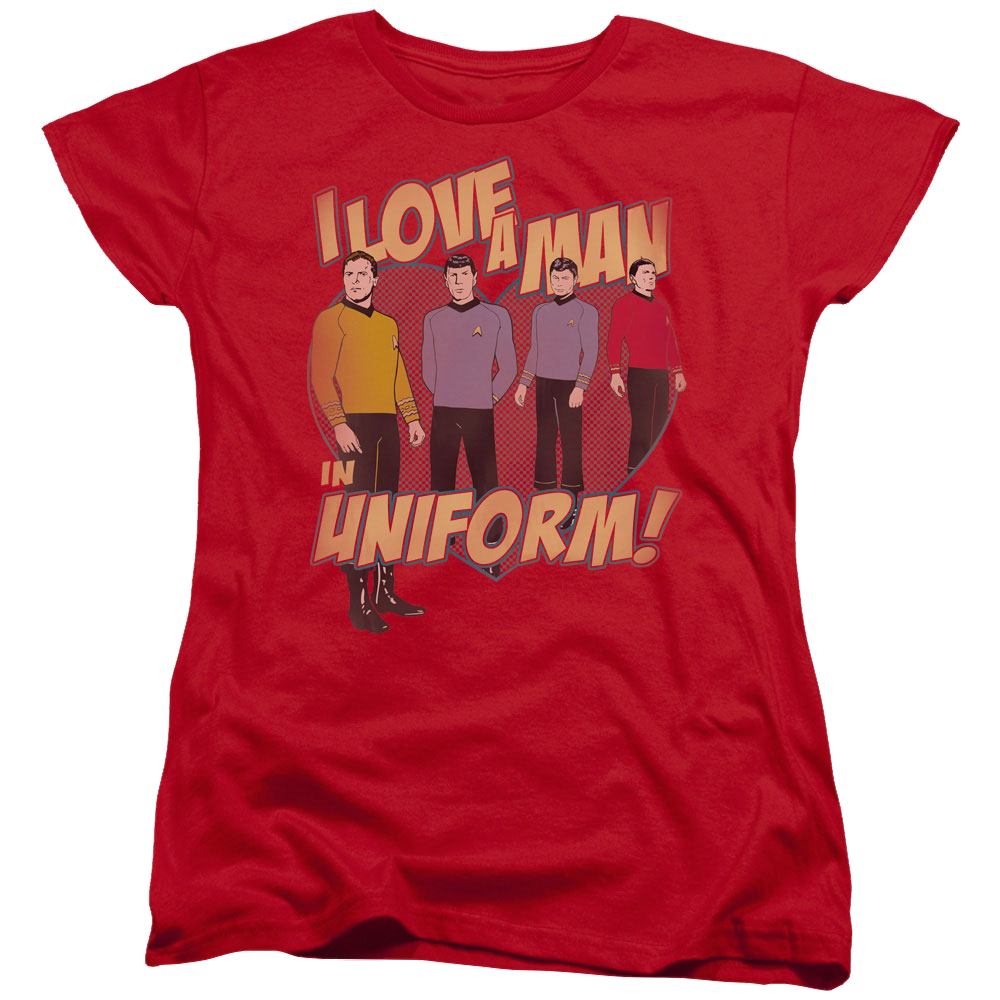 Star Trek Man In Uniform Women's T-Shirt Women's T-Shirt Star Trek