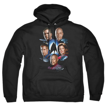Black pullover hoodie with Star Trek Starfleet's Finest graphic