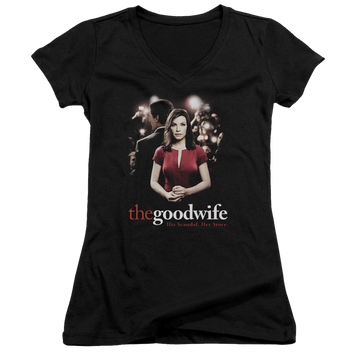 Good Wife, The Bad Press - Juniors V-Neck T-Shirt Juniors V-Neck T-Shirt The Good Wife