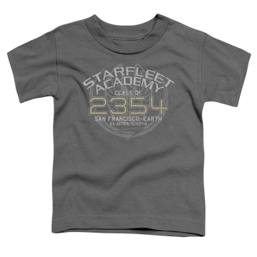 Charcoal toddler t-shirt with Star Trek Deep Space Nine Sisko Graduation graphic