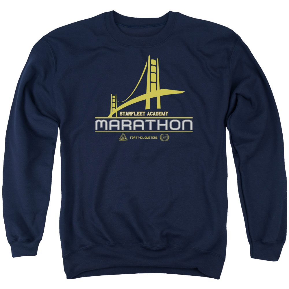 Star Trek Marathon Logo Men's Crewneck Sweatshirt Men's Crewneck Sweatshirt Star Trek