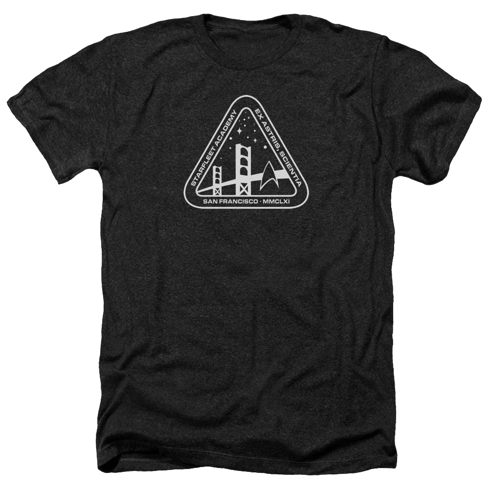 Star Trek White Academy Logo Men's Heather T-Shirt Men's Heather T-Shirt Star Trek