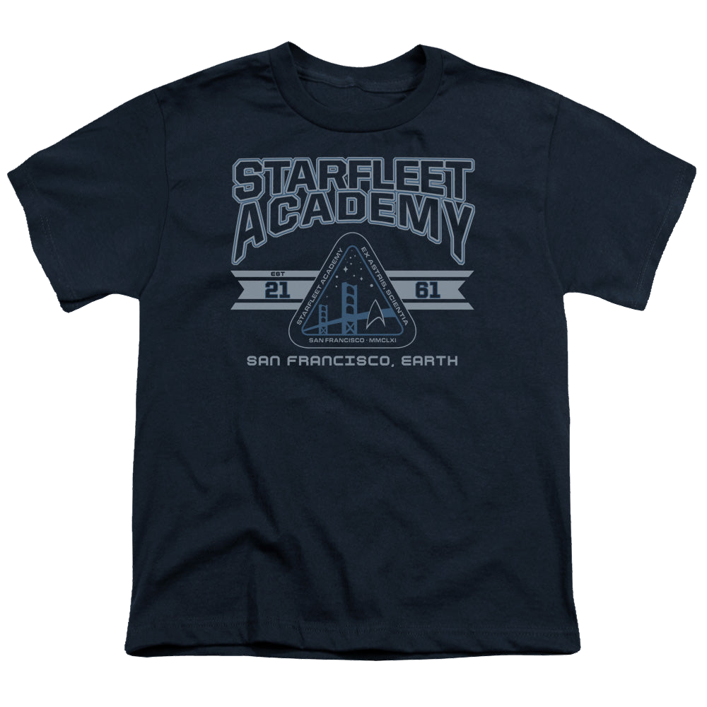 Star Trek The Original Series Starfleet Academy Earth - Youth T-Shirt Youth T-Shirt (Ages 8-12) Star Trek