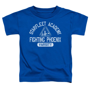 Royal toddler t-shirt with Star Trek Varsity graphic