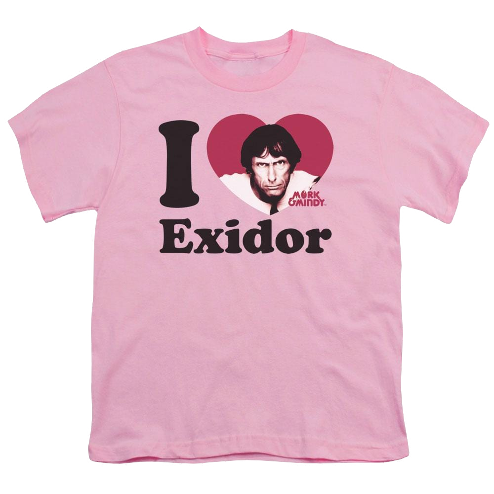 Mork & Mindy I Heart Exidor - Youth T-Shirt Youth T-Shirt (Ages 8-12) Mork & Mindy
