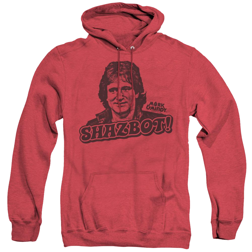 Mork & Mindy Shazbot - Heather Pullover Hoodie Heather Pullover Hoodie Mork & Mindy