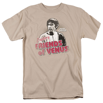 Sand men's regular fit t-shirt with Mork & Mindy Friends Of Venus graphic