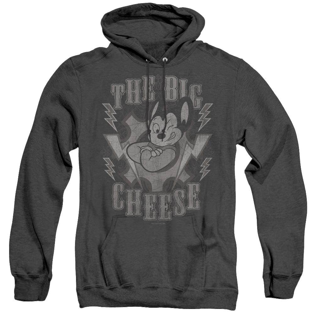 Mighty Mouse The Big Cheese - Heather Pullover Hoodie Heather Pullover Hoodie Mighty Mouse