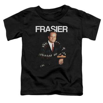 Black toddler t-shirt with Cheers Frasier graphic
