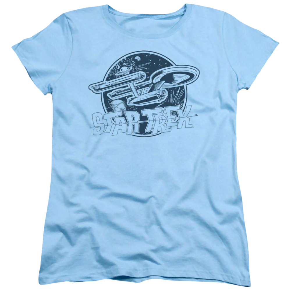 Star Trek The Original Series Retro Enterprise - Women's T-Shirt Women's T-Shirt Star Trek
