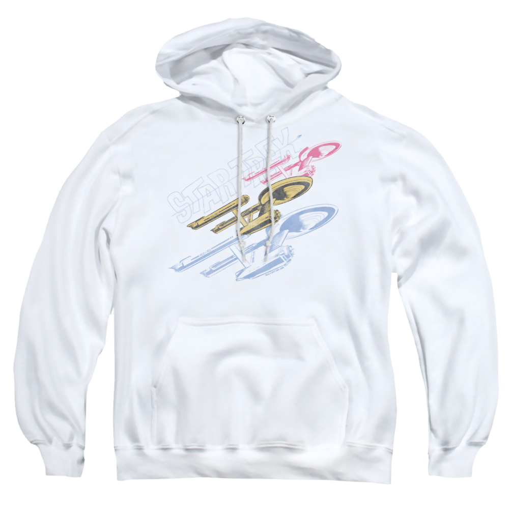 Star Trek Retro Tri Enterprise Pullover Hoodie Pullover Hoodie Star Trek