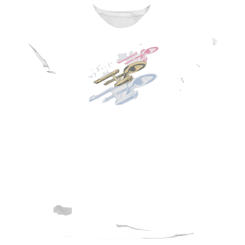 Star Trek Retro Tri Enterprise Juniors T-Shirt Juniors T-Shirt Star Trek