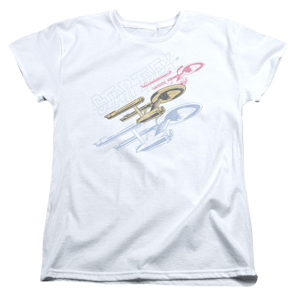 Star Trek Retro Tri Enterprise Women's T-Shirt Women's T-Shirt Star Trek