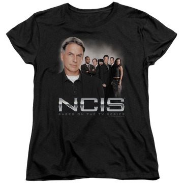 Black women's t-shirt with NCIS Investigators graphic