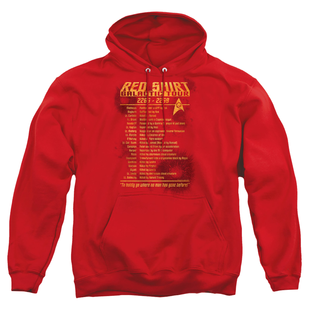 Star Trek Red Shirt Tour Pullover Hoodie Pullover Hoodie Star Trek