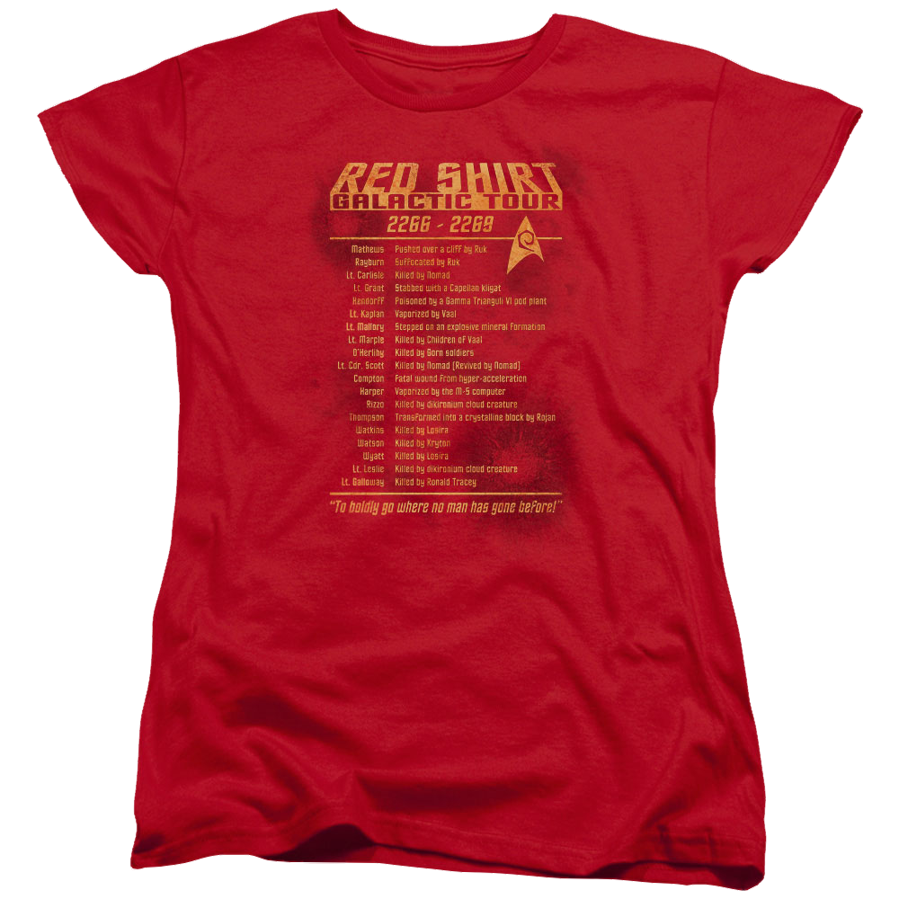 Star Trek Red Shirt Tour Women's T-Shirt Women's T-Shirt Star Trek