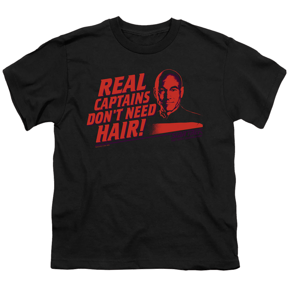 Star Trek The Next Generation Real Captain - Youth T-Shirt Youth T-Shirt (Ages 8-12) Star Trek