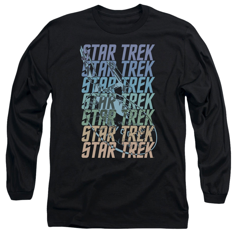 Star Trek Multi Logo Enterprise Men's Long Sleeve T-Shirt Men's Long Sleeve T-Shirt Star Trek
