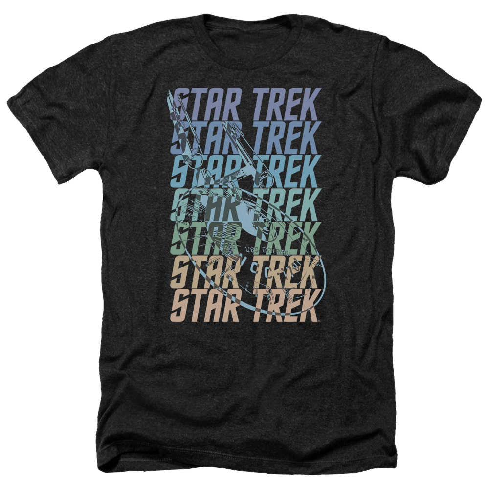 Star Trek Multi Logo Enterprise Men's Heather T-Shirt Men's Heather T-Shirt Star Trek