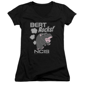 NCIS Bert Rocks - Juniors V-Neck T-Shirt Juniors V-Neck T-Shirt NCIS