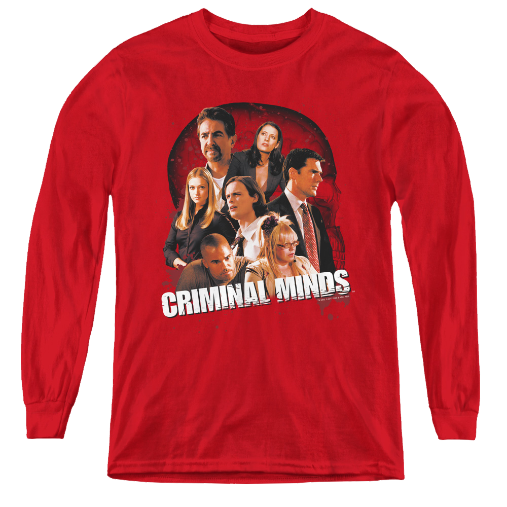 Criminal Minds Brain Trust - Youth Long Sleeve T-Shirt Youth Long Sleeve T-Shirt Criminal Minds
