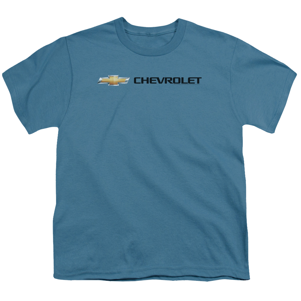 Chevrolet Chevy Bowtie Wide Front - Youth T-Shirt (Ages 8-12) Youth T-Shirt (Ages 8-12) Chevrolet