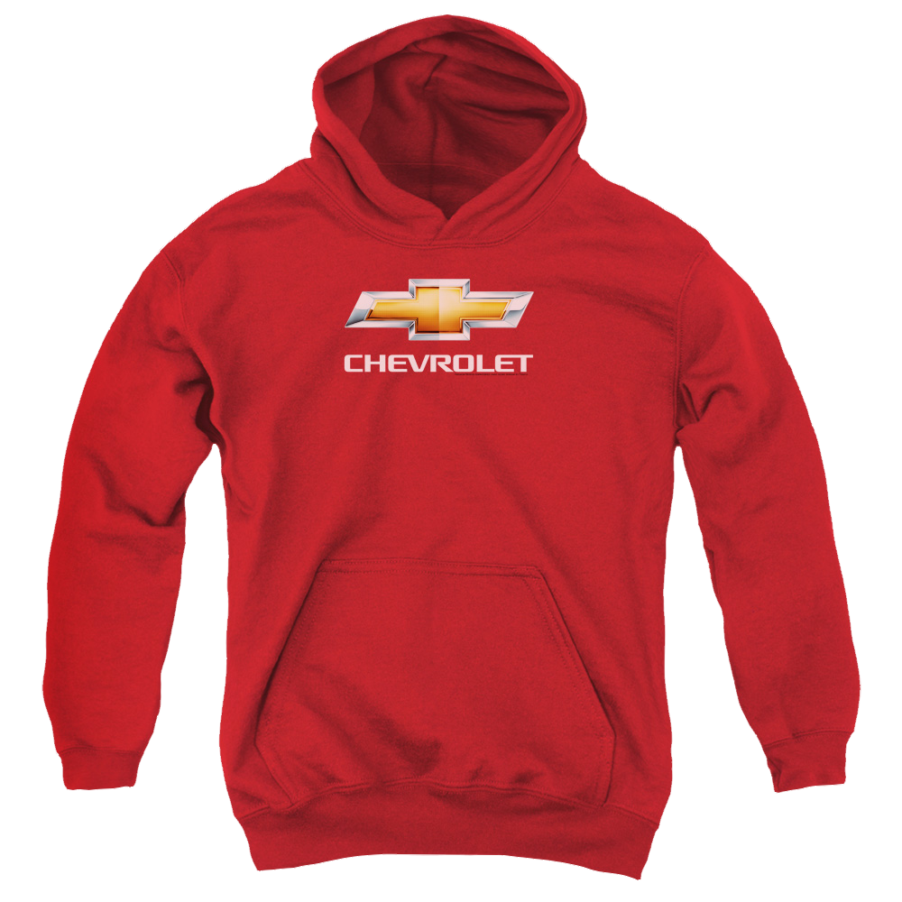 Chevrolet Chevy Bowtie Stacked - Youth Hoodie (Ages 8-12) Youth Hoodie (Ages 8-12) Chevrolet