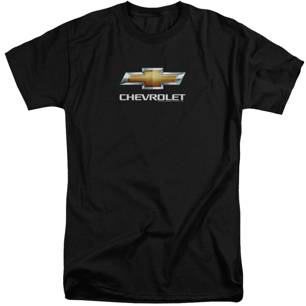 Chevrolet Chevy Bowtie Stacked - Men's Tall Fit T-Shirt Men's Tall Fit T-Shirt Chevrolet