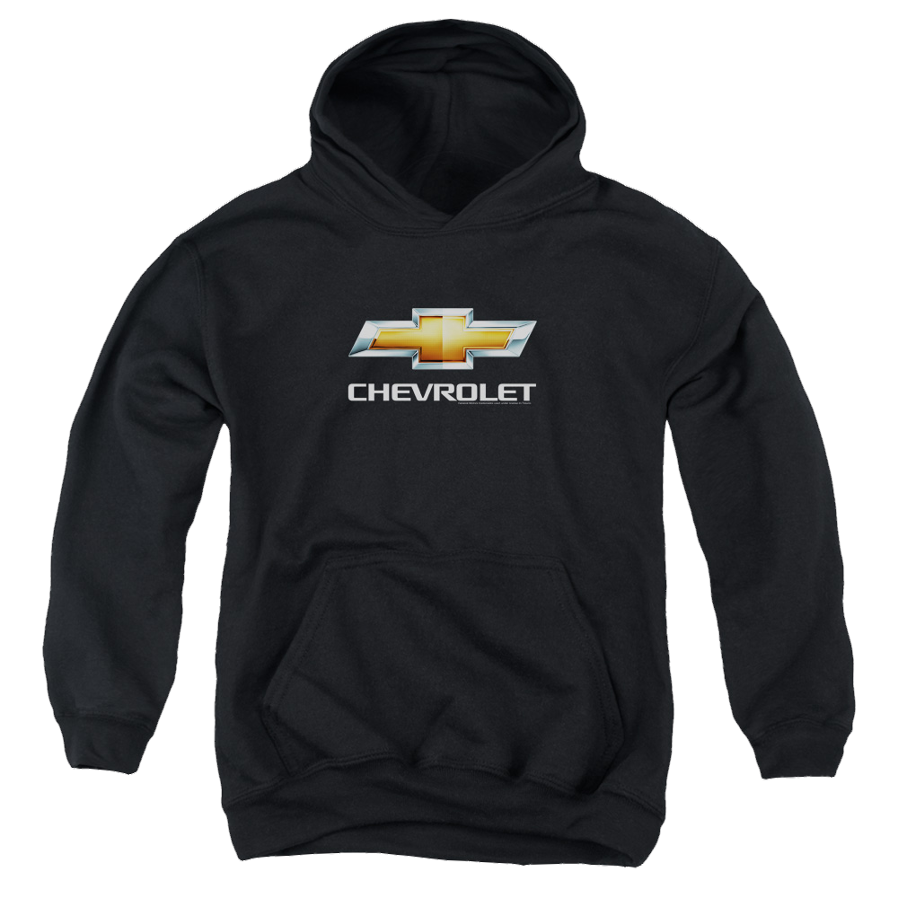 Chevrolet Chevy Bowtie Stacked - Youth Hoodie Youth Hoodie (Ages 8-12) Chevrolet