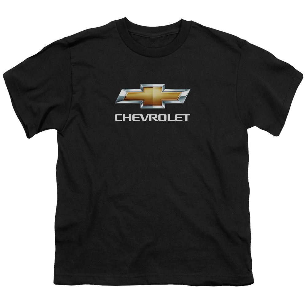 Chevrolet Chevy Bowtie Stacked - Youth T-Shirt Youth T-Shirt (Ages 8-12) Chevrolet