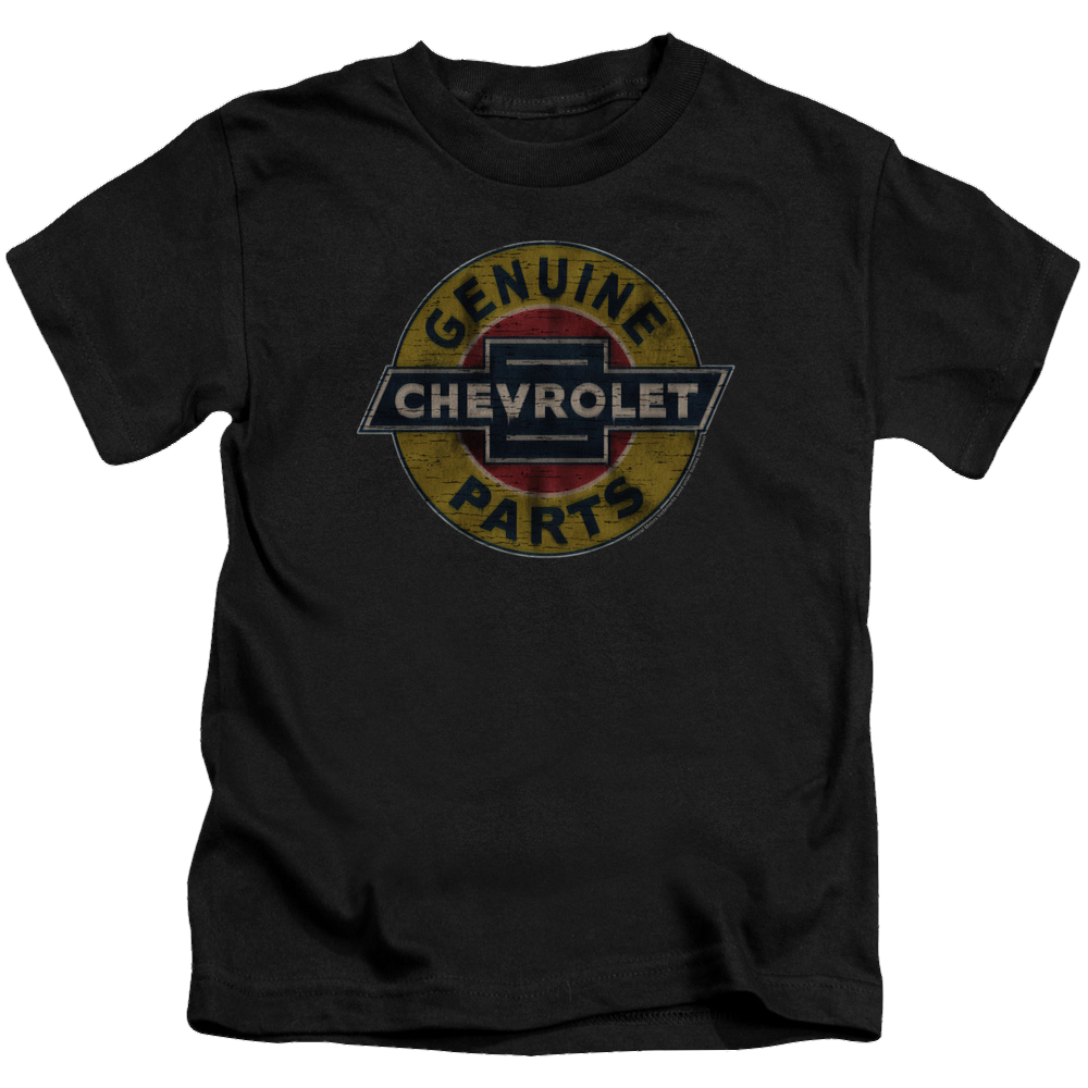 Chevrolet Genuine Chevy Parts Distressed Sign - Kid's T-Shirt (Ages 4-7) Kid's T-Shirt (Ages 4-7) Chevrolet