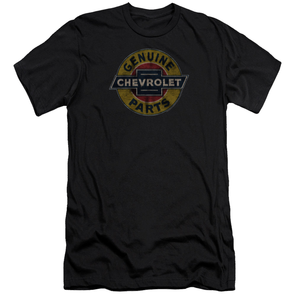 Chevrolet Genuine Chevy Parts Distressed Sign - Men's Premium Slim Fit T-Shirt Men's Premium Slim Fit T-Shirt Chevrolet