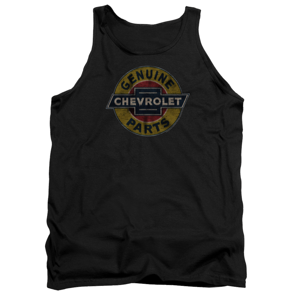 Chevrolet Genuine Chevy Parts Distressed Sign Men's Tank Men's Tank Chevrolet