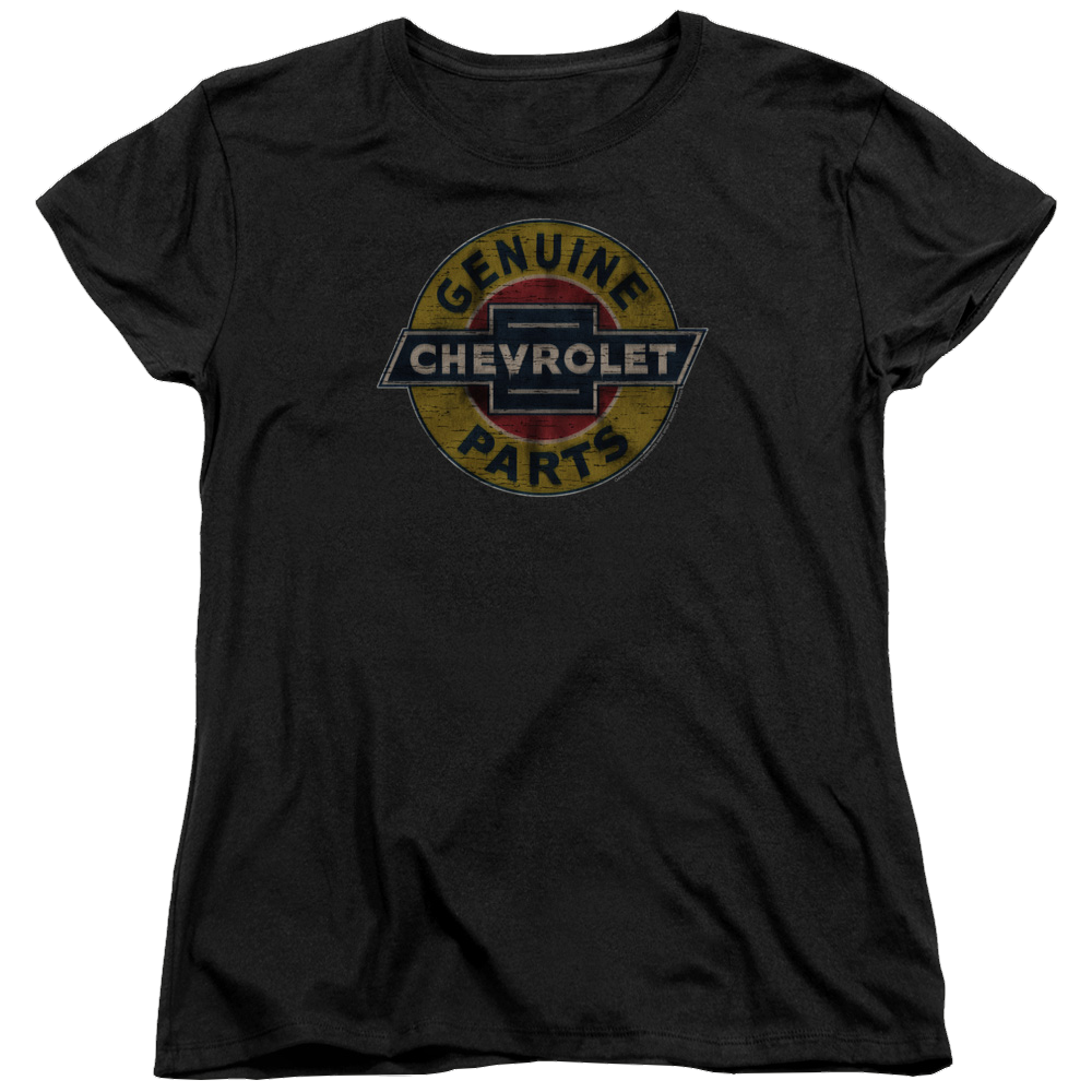 Chevrolet Genuine Chevy Parts Distressed Sign - Women's T-Shirt Women's T-Shirt Chevrolet