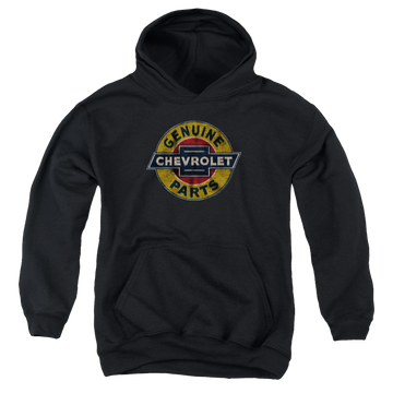 Chevrolet Genuine Chevy Parts Distressed Sign - Youth Hoodie (Ages 8-12) Youth Hoodie (Ages 8-12) Chevrolet