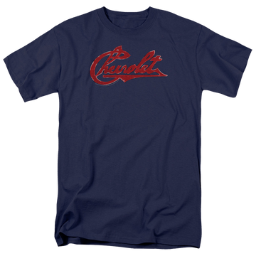 Chevrolet Chevrolet Script Distressed - Men's Regular Fit T-Shirt Men's Regular Fit T-Shirt Chevrolet