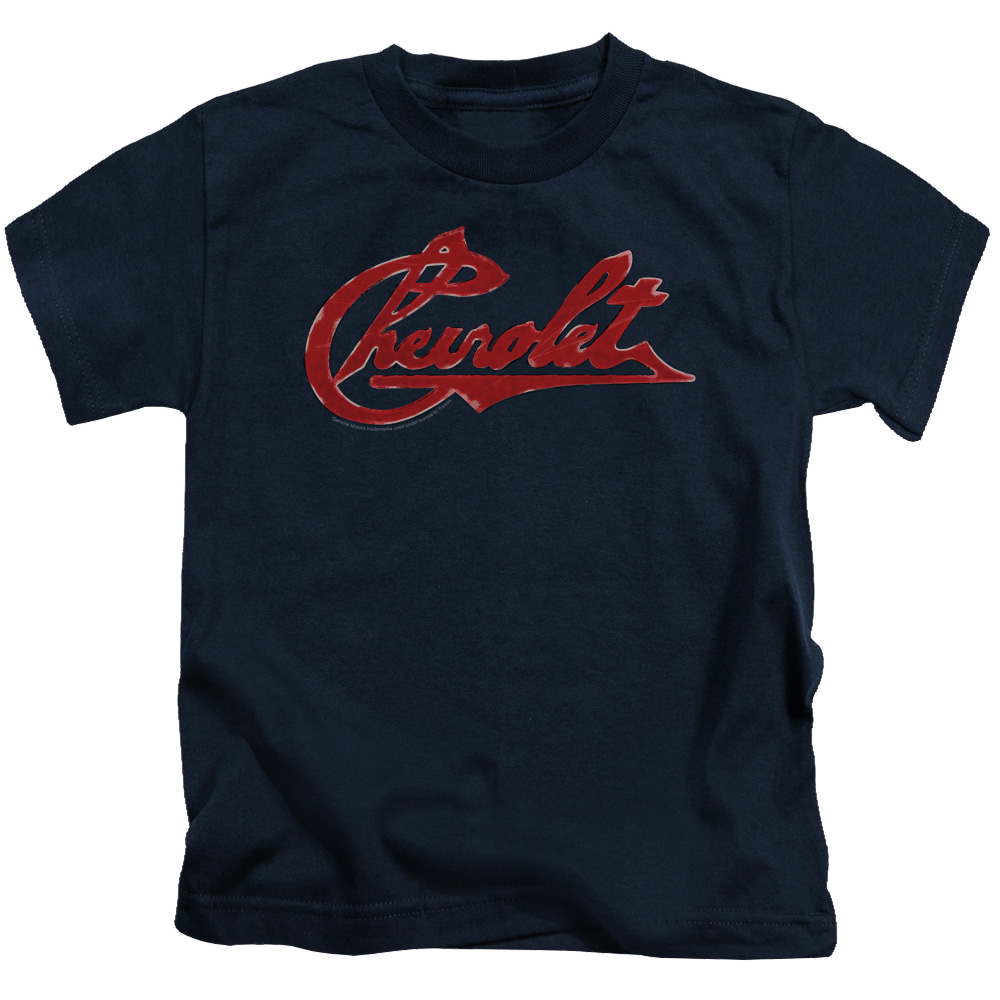 Chevrolet Chevrolet Script Distressed - Kid's T-Shirt (Ages 4-7) Kid's T-Shirt (Ages 4-7) Chevrolet
