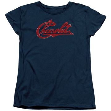 Chevrolet Chevrolet Script Distressed - Women's T-Shirt Women's T-Shirt Chevrolet