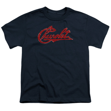 Chevrolet Chevrolet Script Distressed - Youth T-Shirt (Ages 8-12) Youth T-Shirt (Ages 8-12) Chevrolet
