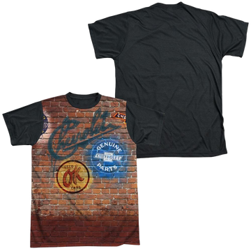 Chevrolet Chevy Shop Wall - Men's Black Back T-Shirt Men's Black Back T-Shirt Chevrolet