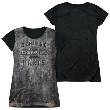 Chevrolet Metal Bowtie - Juniors Black Back T-Shirt Juniors Black Back T-Shirt Chevrolet