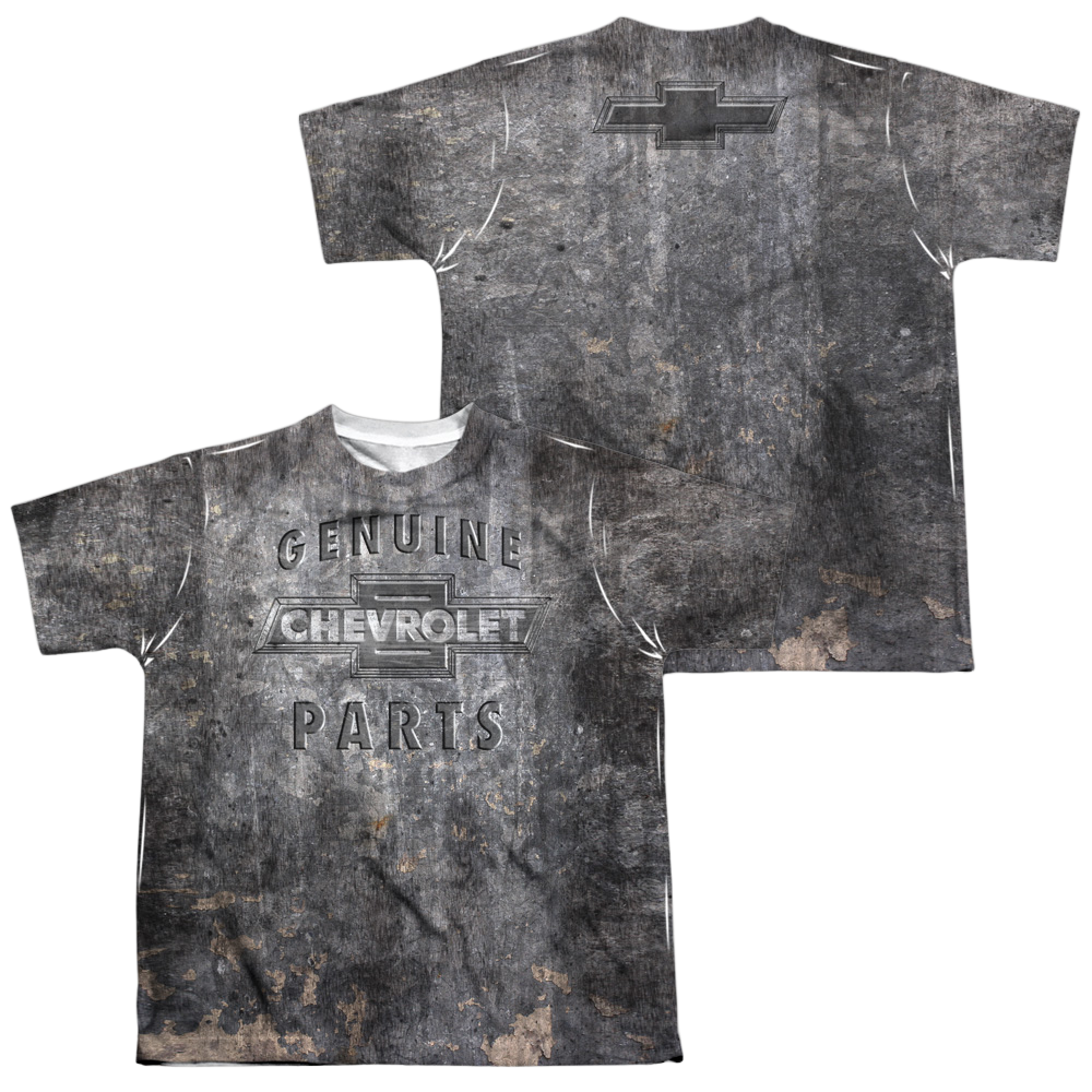 Chevrolet Metal Bowtie - Youth All-Over Print T-Shirt (Ages 8-12) Youth All-Over Print T-Shirt (Ages 8-12) Chevrolet