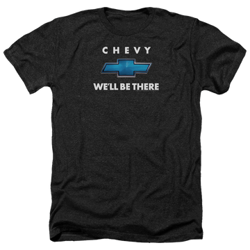 Charcoal men's heather t-shirt with Chevrolet Well Be There graphic