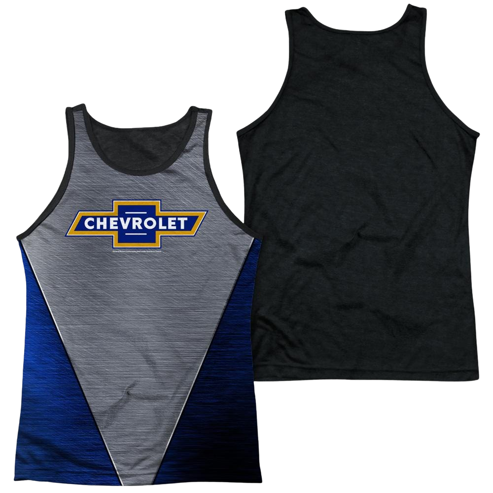 Chevrolet Shiny Chevy Logo Men's Black Back Tank Men's Black Back Tank Chevrolet