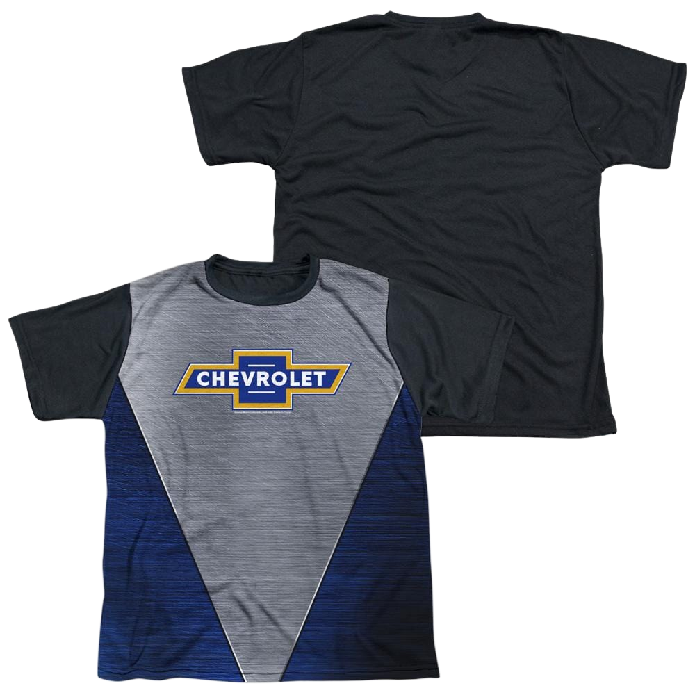 Chevrolet Shiny Chevy Logo - Youth Black Back T-Shirt (Ages 8-12) Youth Black Back T-Shirt (Ages 8-12) Chevrolet