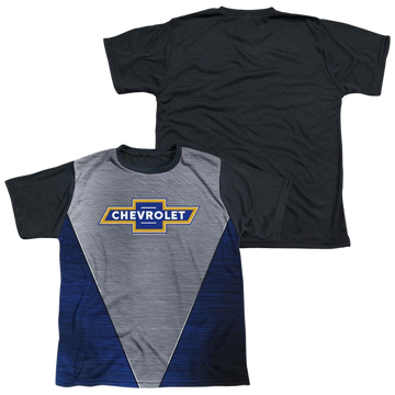 Chevrolet Shiny Chevy Logo - Youth Black Back T-Shirt (Ages 8-12) Youth Black Back T-Shirt (Ages 8-12) Chevrolet