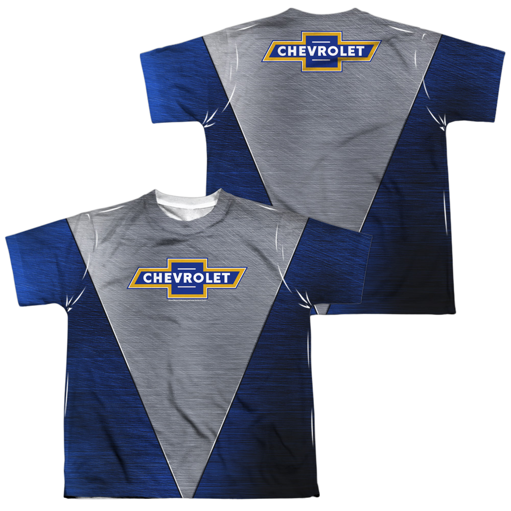 Chevrolet Shiny Chevy Logo - Youth All-Over Print T-Shirt (Ages 8-12) Youth All-Over Print T-Shirt (Ages 8-12) Chevrolet
