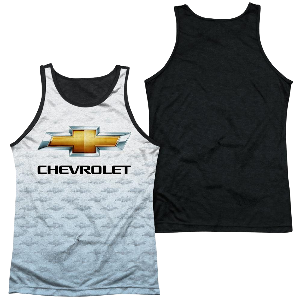 Chevrolet Logo Repeat Men's Black Back Tank Men's Black Back Tank Chevrolet