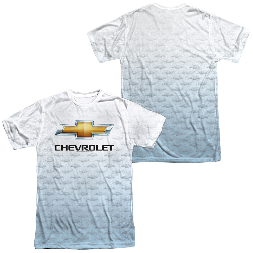 Chevrolet Logo Repeat (Front/Back Print) - Men's All-Over Print T-Shirt Men's All-Over Print T-Shirt Chevrolet