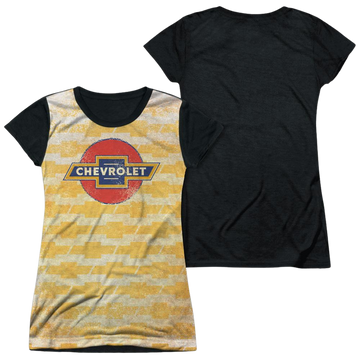 Chevrolet Chevy Repeat - Juniors Black Back T-Shirt Juniors Black Back T-Shirt Chevrolet